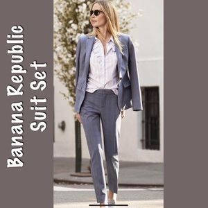 Banana Republic Gray Suit Set